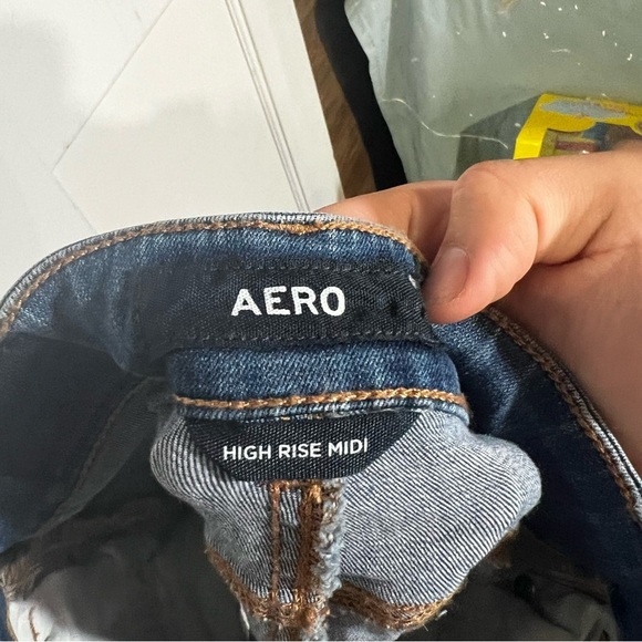 NWT Aeropostale Jorts High Rise Midi Seriously Stretch Size 000 - Picture 8 of 9